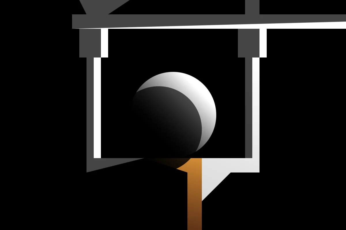 Stylized illustration of a column in front of Glasgow Middle School
